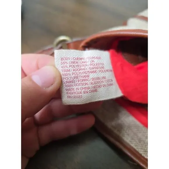 Lucky Brand Beige Kenya Tote Est. 1990 100% Cotton RN100583‎ - Picture 11 of 16